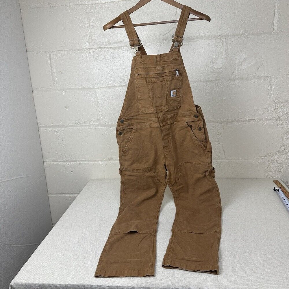 Carhartt Overalls Rugged Flex, Women's Size Small 4 / 6 Short (34 x 28), Brown